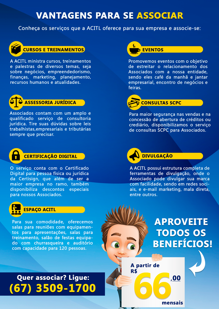 Qual a vantagem de ser associado?